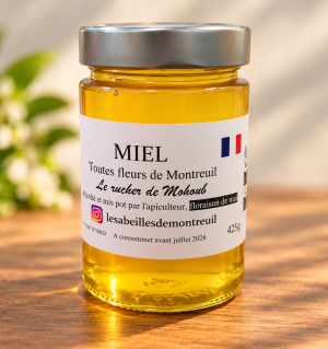 Pot de miel toutes fleurs de Montreuil – Floraison de mai 425 g