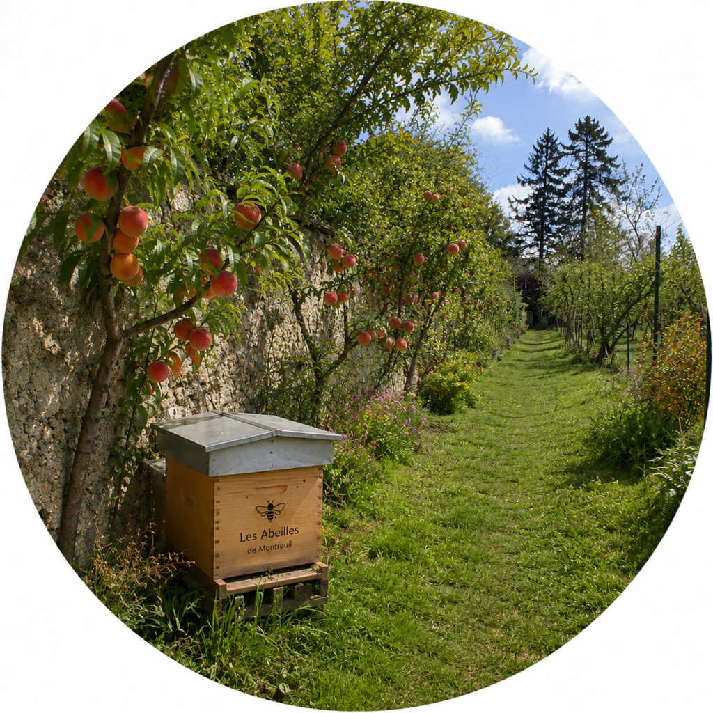 Ruche des Abeilles de Montreuil le long des Murs à Pêches de Montreuil